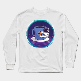 Coffe Astronaut Long Sleeve T-Shirt